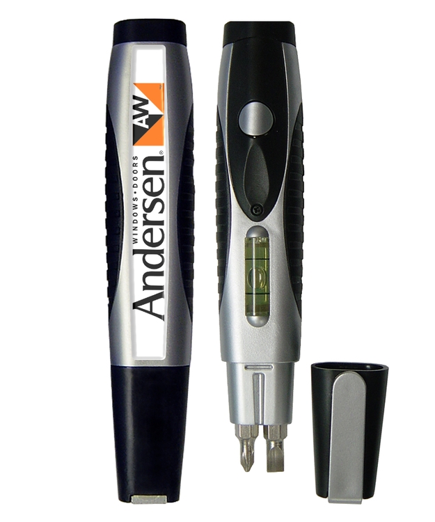 3-in1 Multi-Tool, Screwdriver, Level & LED Flashlight - Full Color 2