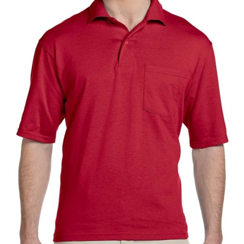 Jerzees 5.6 Oz., 50/50 Jersey Pocket Polo With SpotShield™ 10