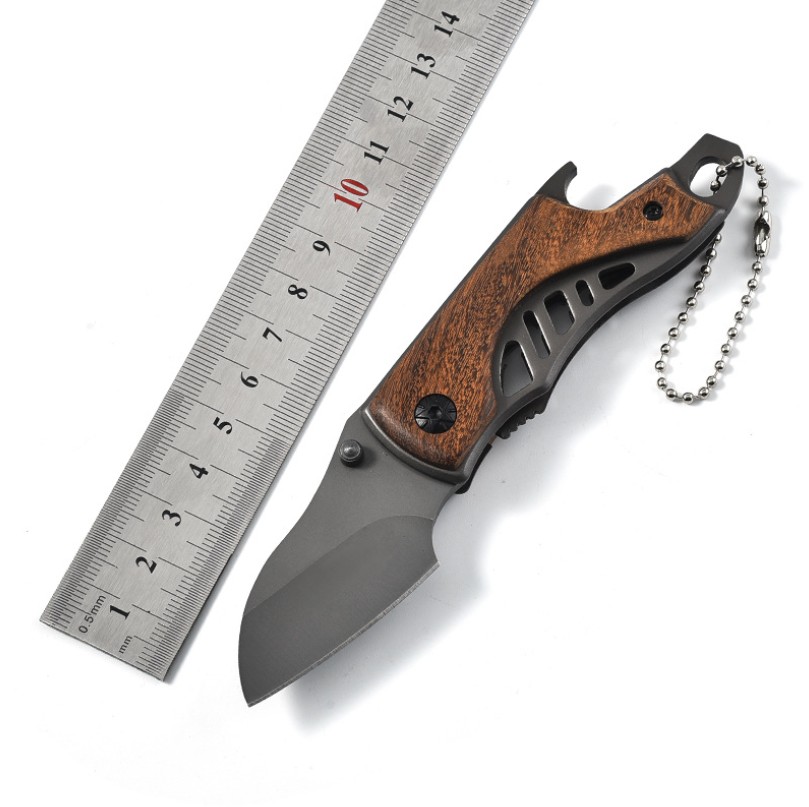 Stainless Steel Folding Pocket Knife with Bottle Opener 6