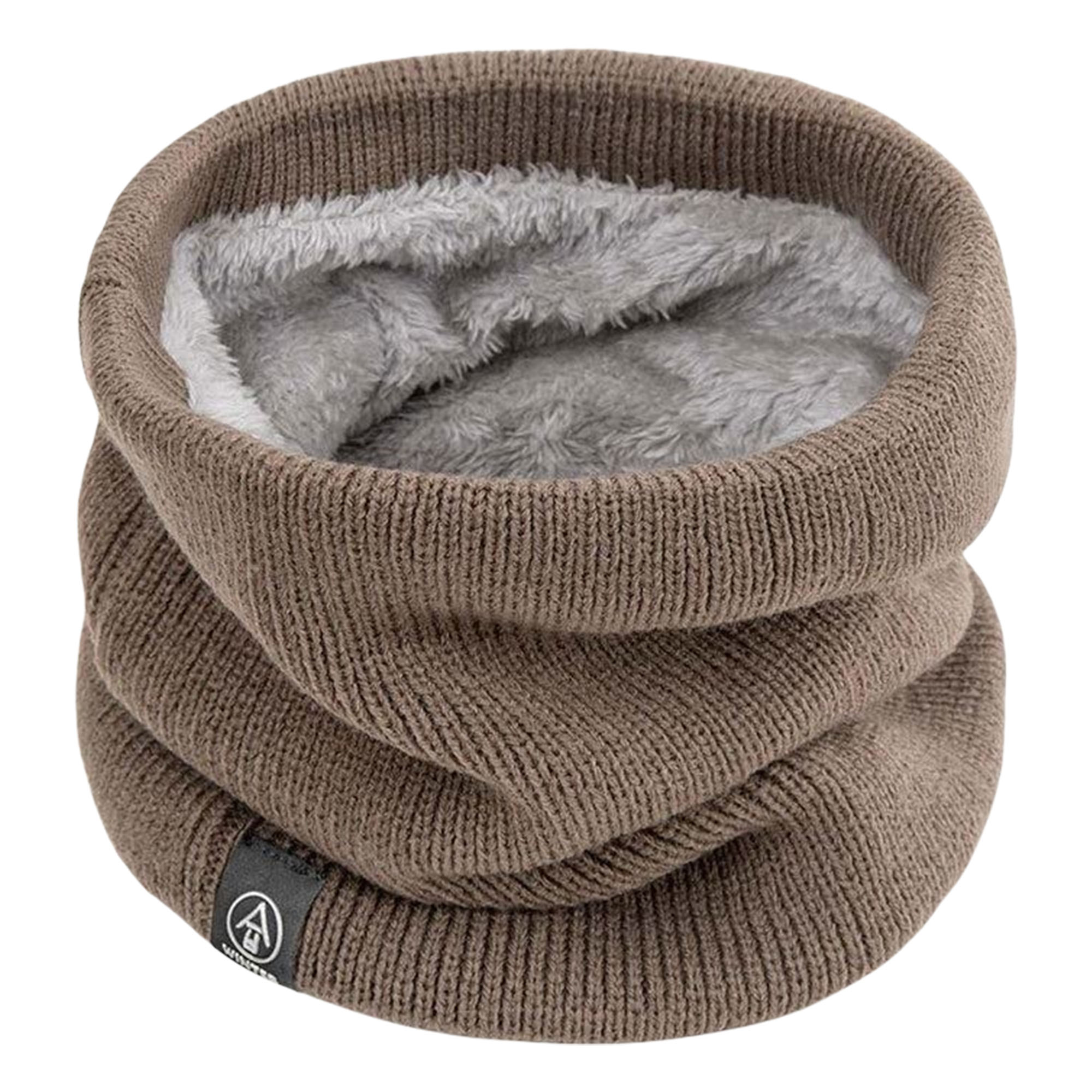 Winter Neck Warmer Scarf Fleece Lined Knit Stretchy Cowl for Cycling Cold Weather 9