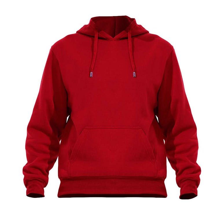 Fleece Pullover Hoodies - Size 3XL Red, custom hoodie or sweatshirt with logo imprint 2