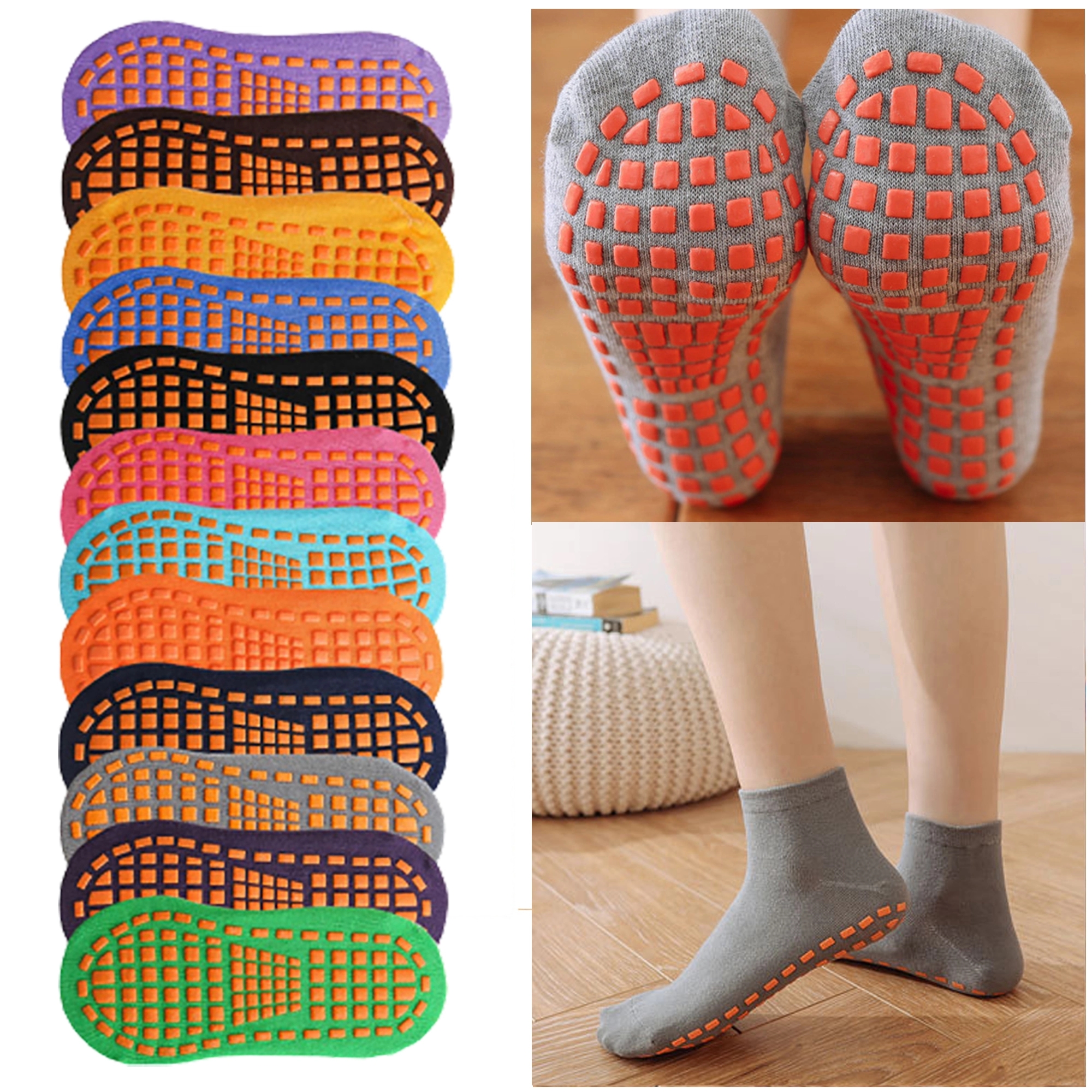 Yoga Pilates Hospital Grip Socks 1