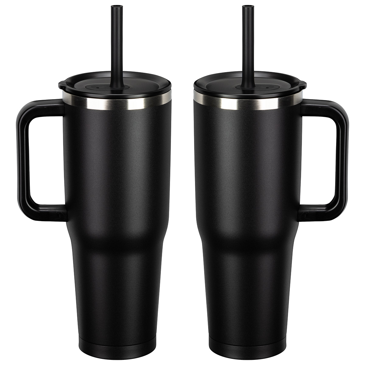 SENSO® Summit 40 oz Insulated Stainless Steel Travel Mug with Press-In Straw Lid 43