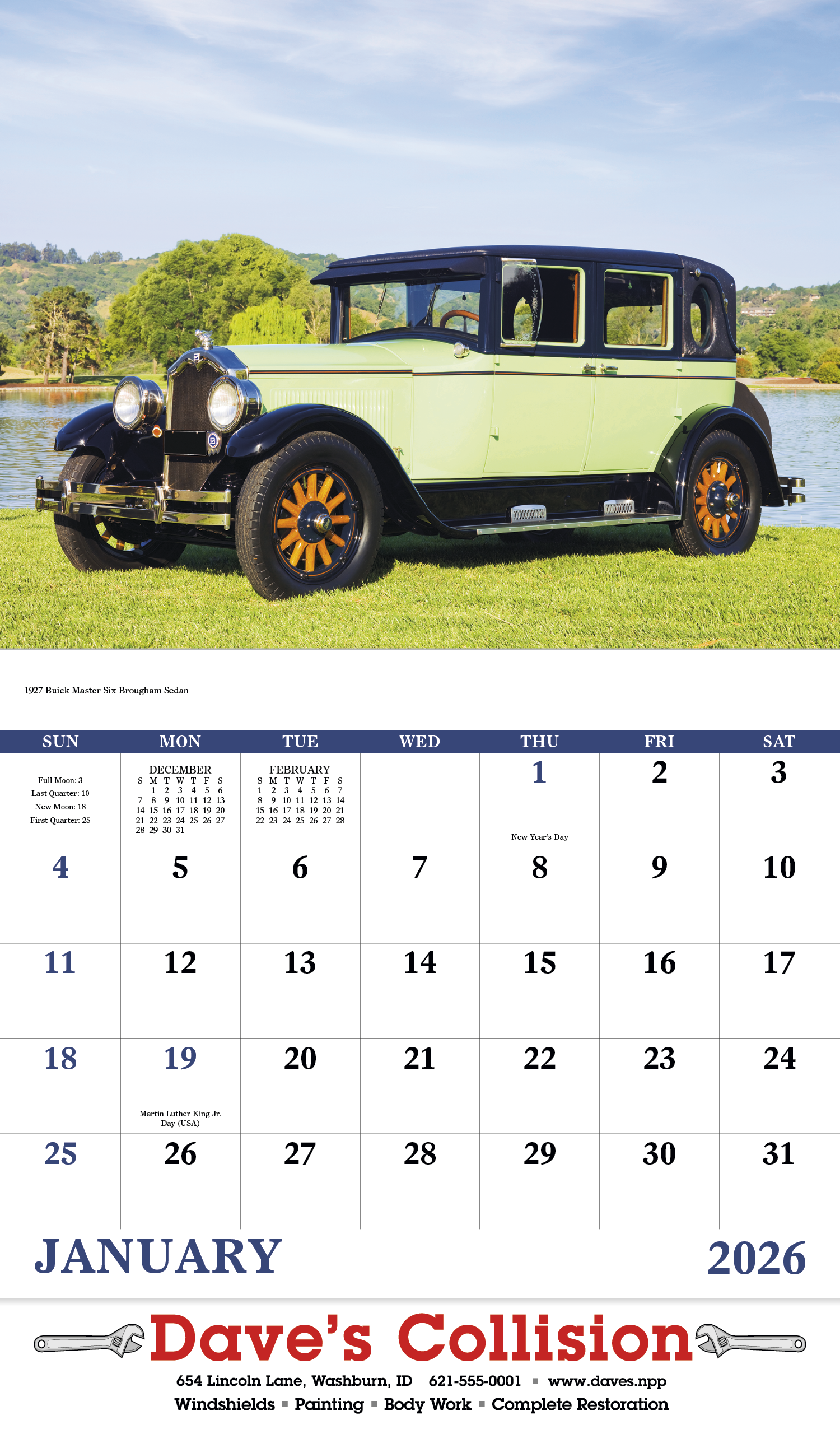 Good Value™ Antique Autos Calendar 13