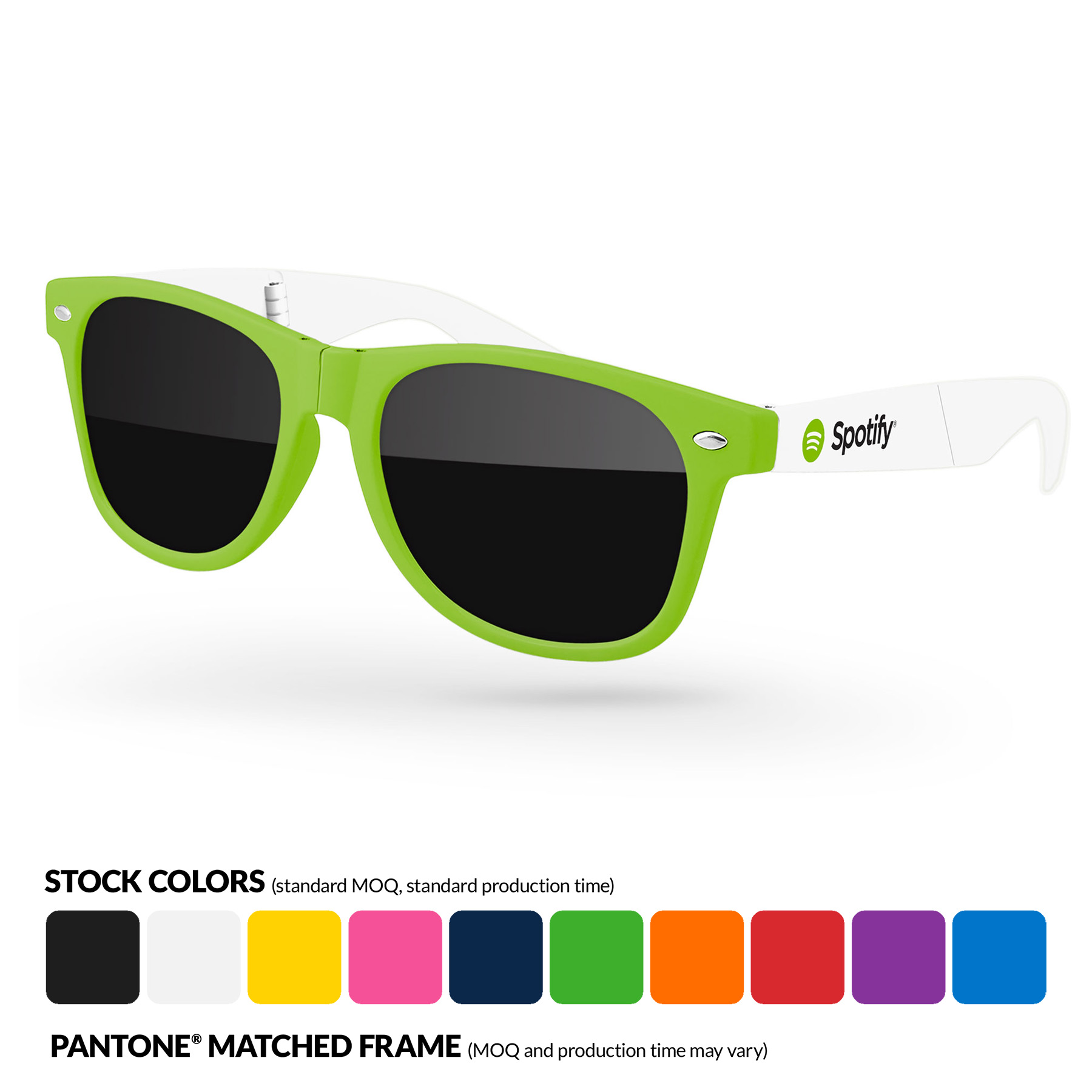 2-Tone Foldable Retro Sunglasses 6