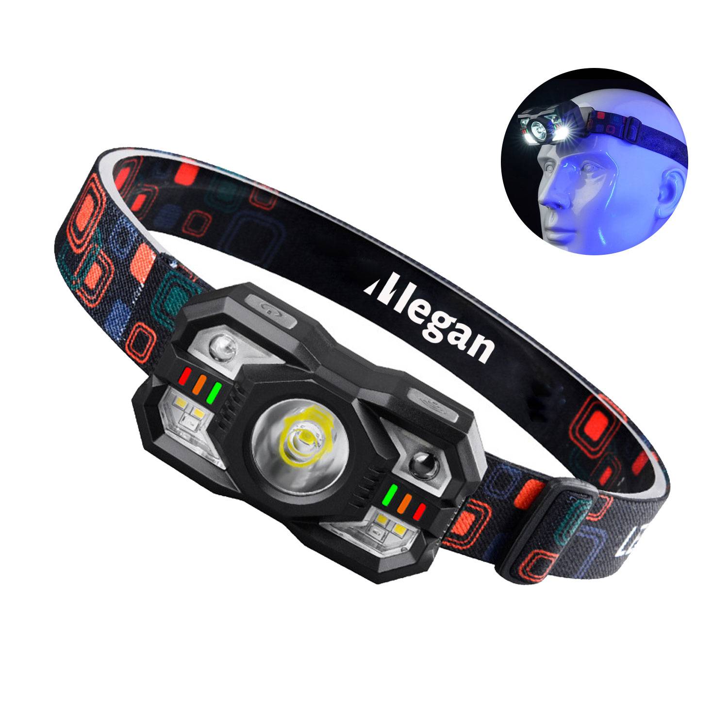 Multi Functional Intelligent Sensing Small Head Light 6
