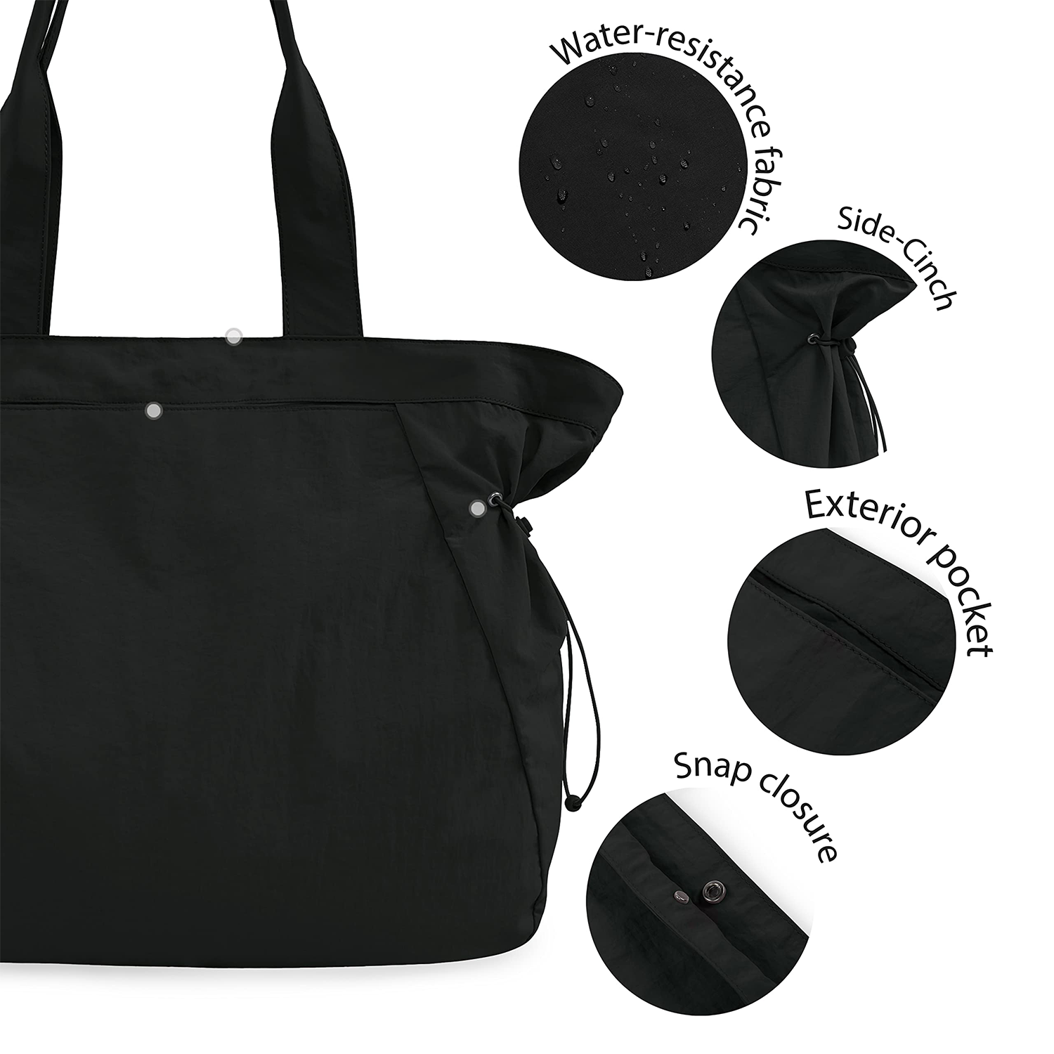 Cinchable Lightweight Shoulder Bag 5