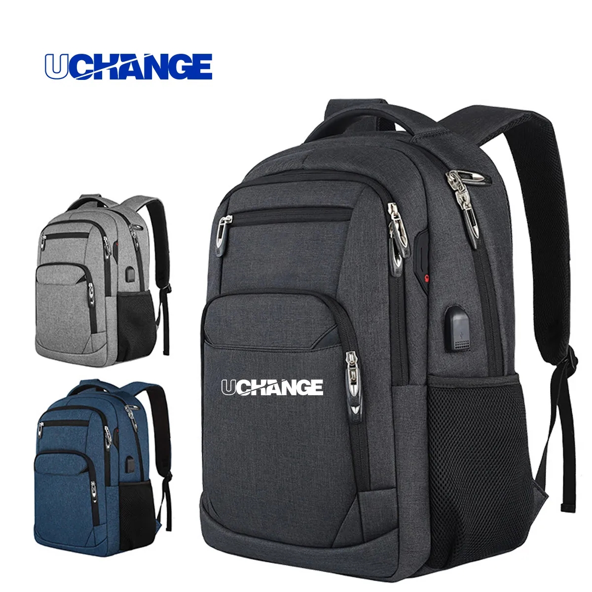 35L Multi-Compartment Laptop Backpack With USB Port 1