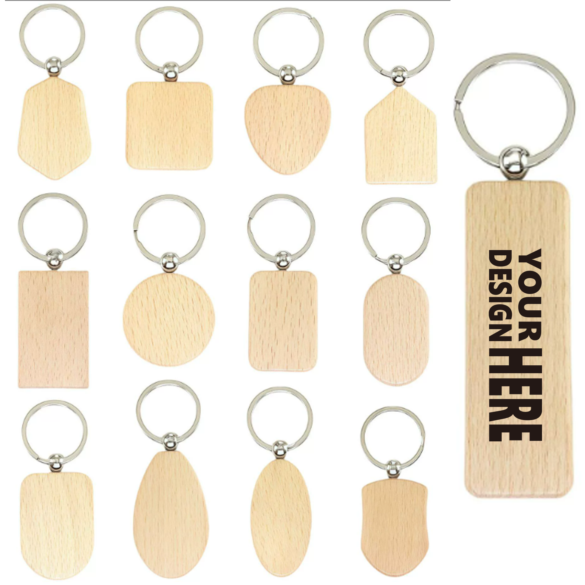 Wood Key Ring 3