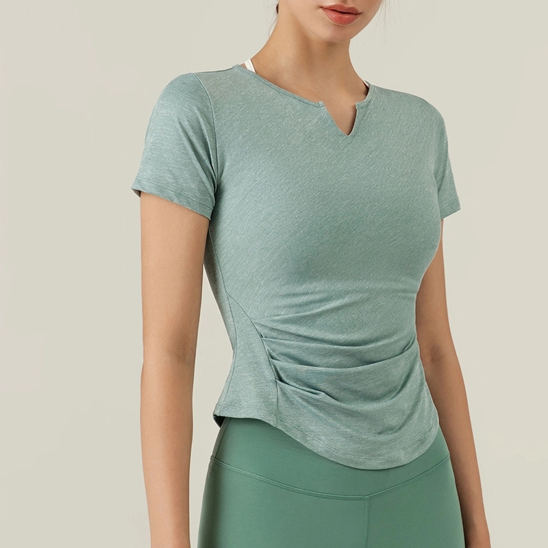 Sport Fitness Workout Quick Dry Yoga Running T-Shirt -Women 3