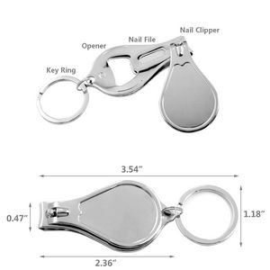 Water Drop Nail Clippers With Bottle Opener Key Ring 9