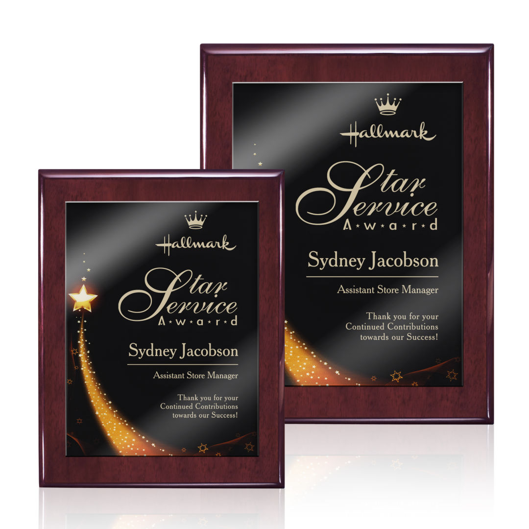 Oakleigh/Benton Plaque - Rosewood Finish