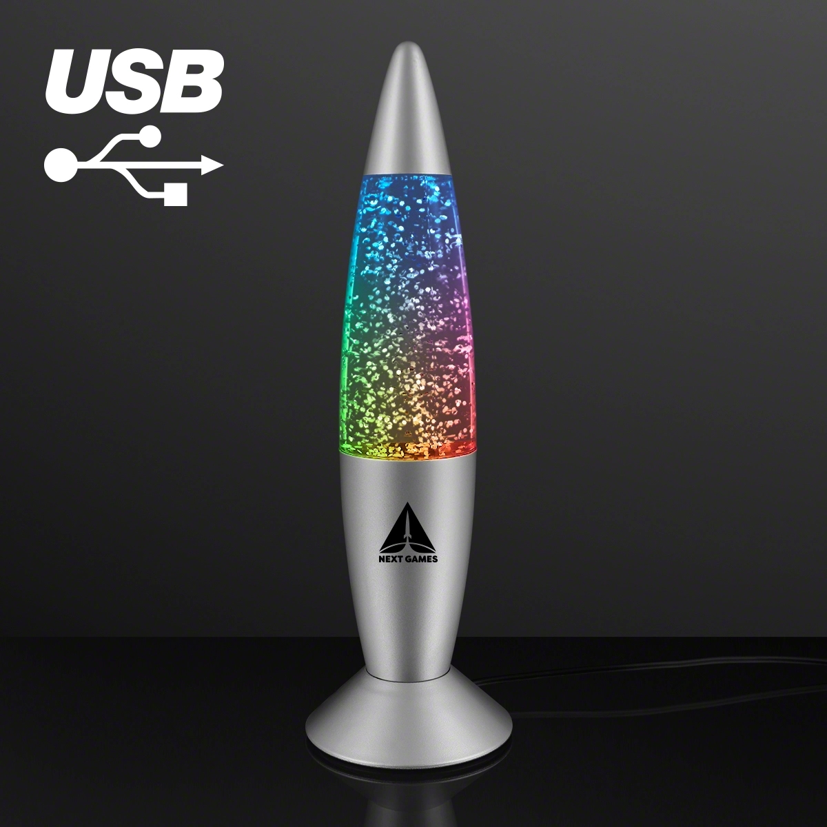Groovy Glitter Lamp USB Mood Light 2