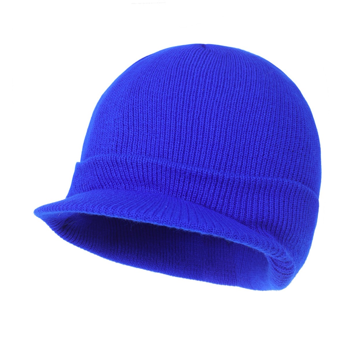 Classic Men's Knit Beanie with Brim for Cold Weather 2