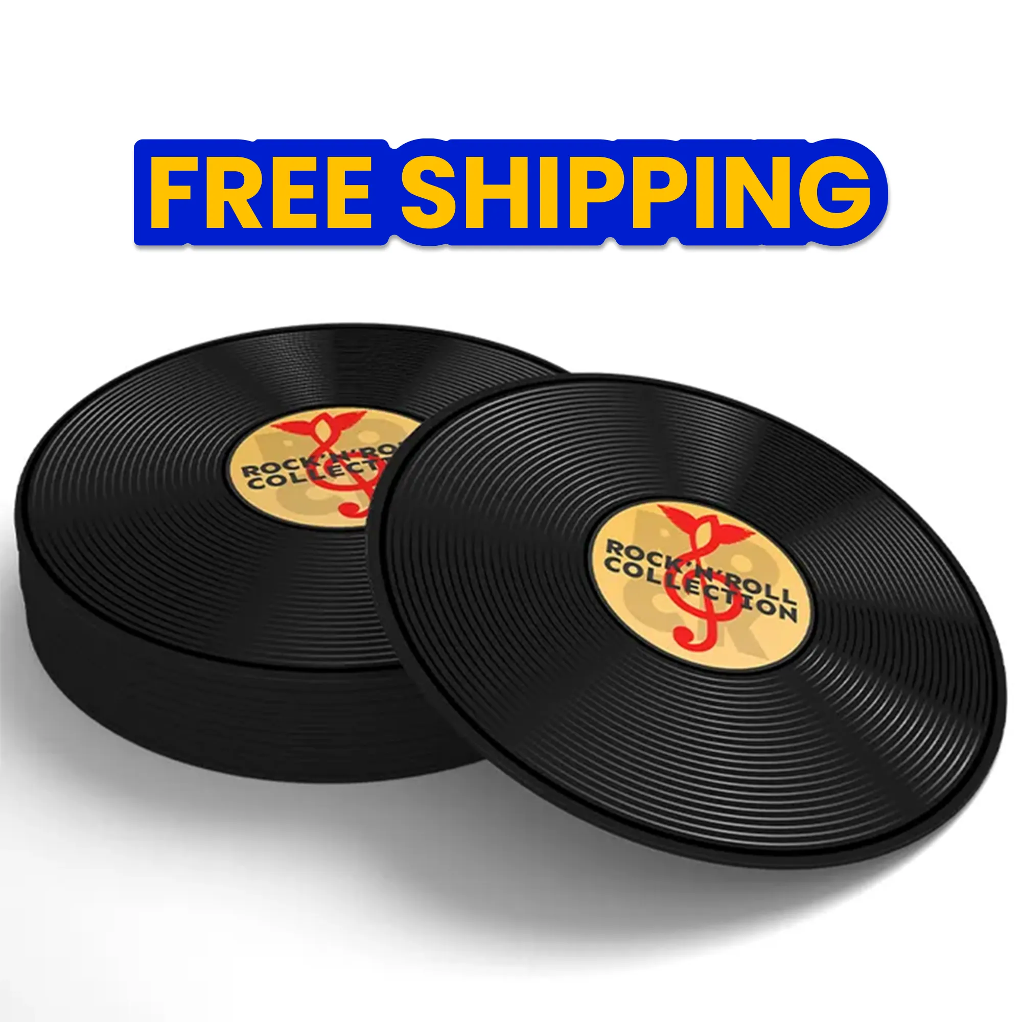 Soft Plastic Record Coasters 2