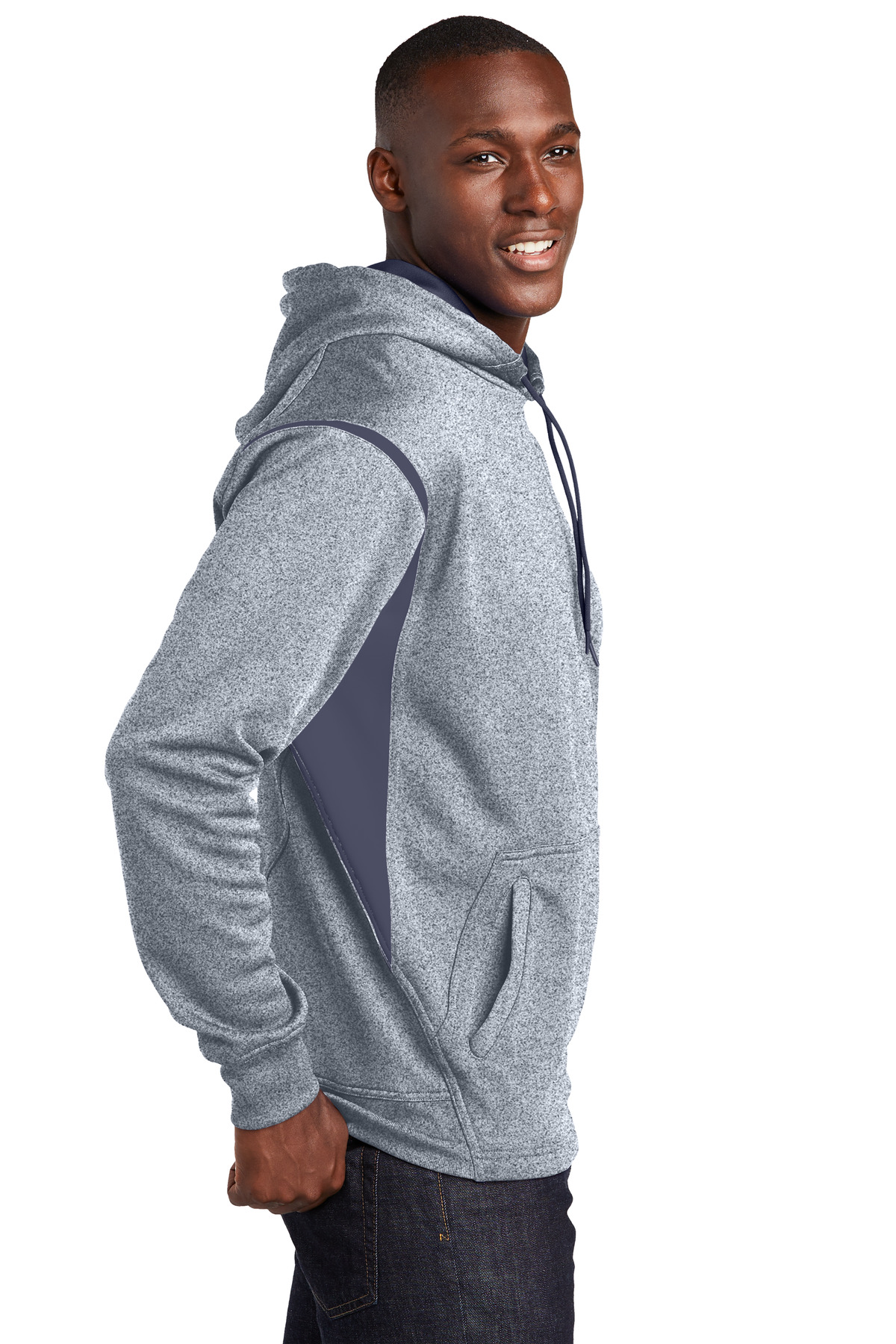 Sport-Tek Tech Fleece Colorblock Hooded Sweatshirt. F246 69