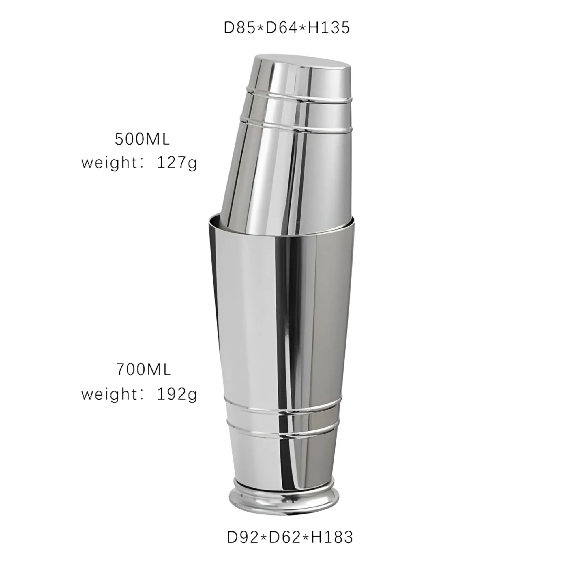 Custom 304 Stainless Steel Boston Shaker 3