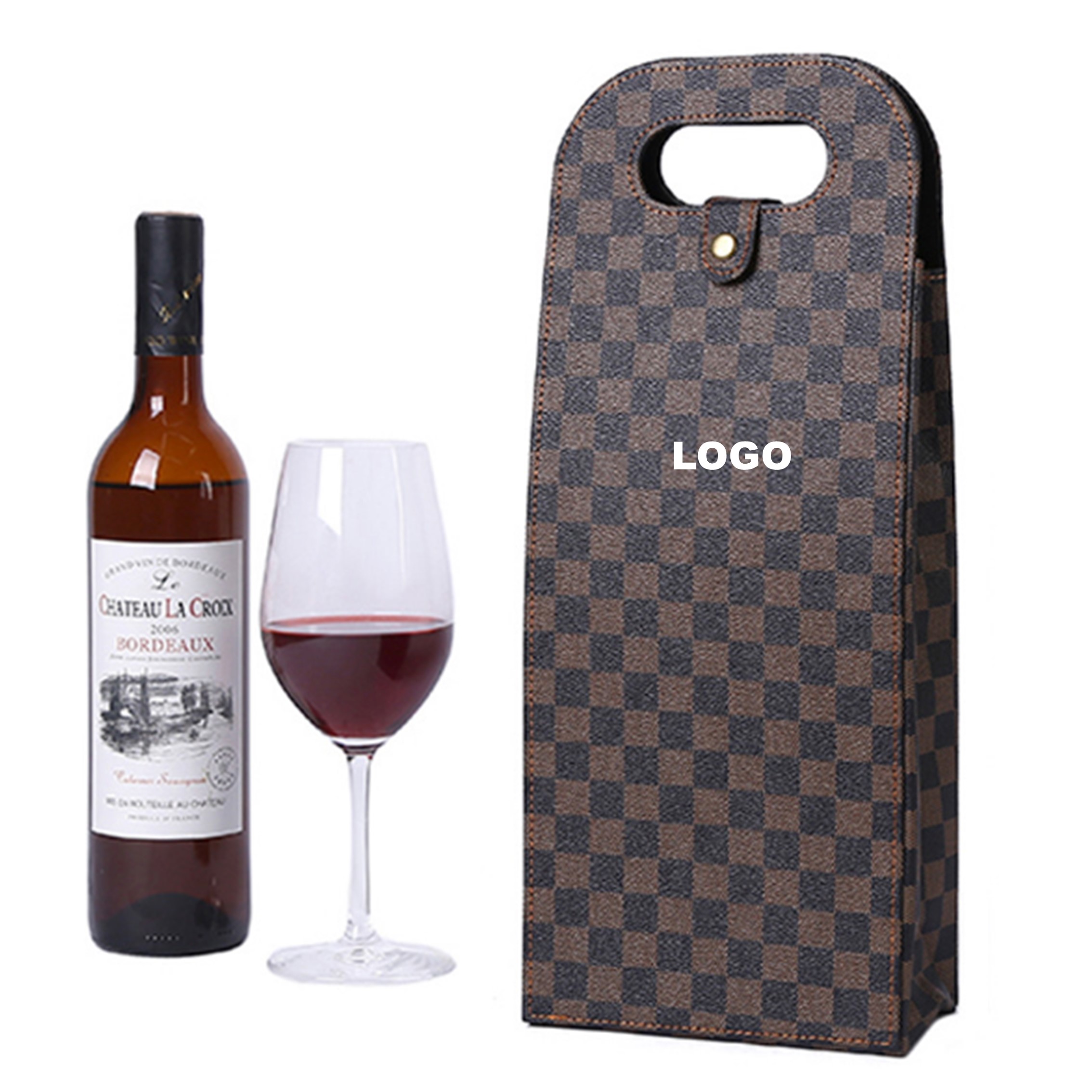 Business Grid Protection Wine Carrying Tote Bag 2