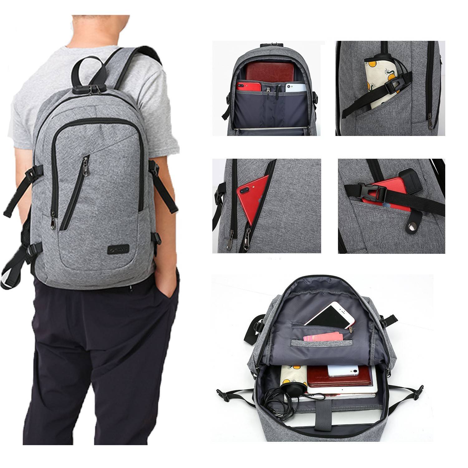 Large Students Laptop Backpack 3