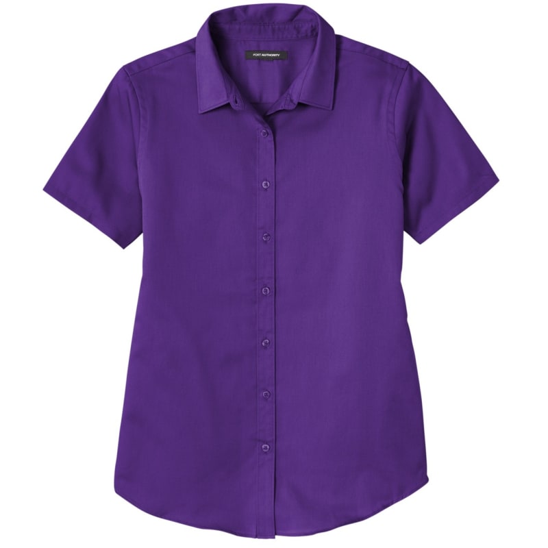 Port Authority Ladies Short Sleeve SuperPro React Twill Shirt. 36