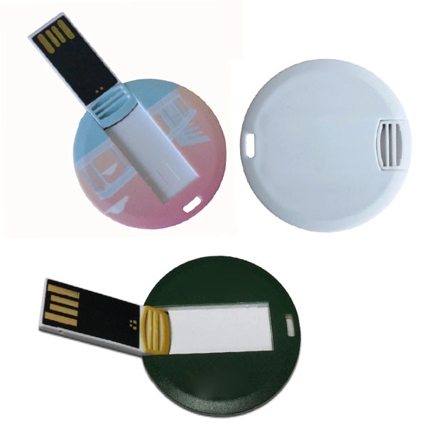 Custom Round Card USB Flash Drive 4