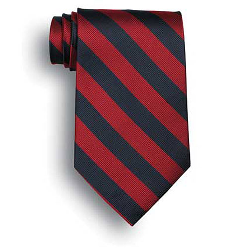 School Stripes Tie - Navy/Red 2