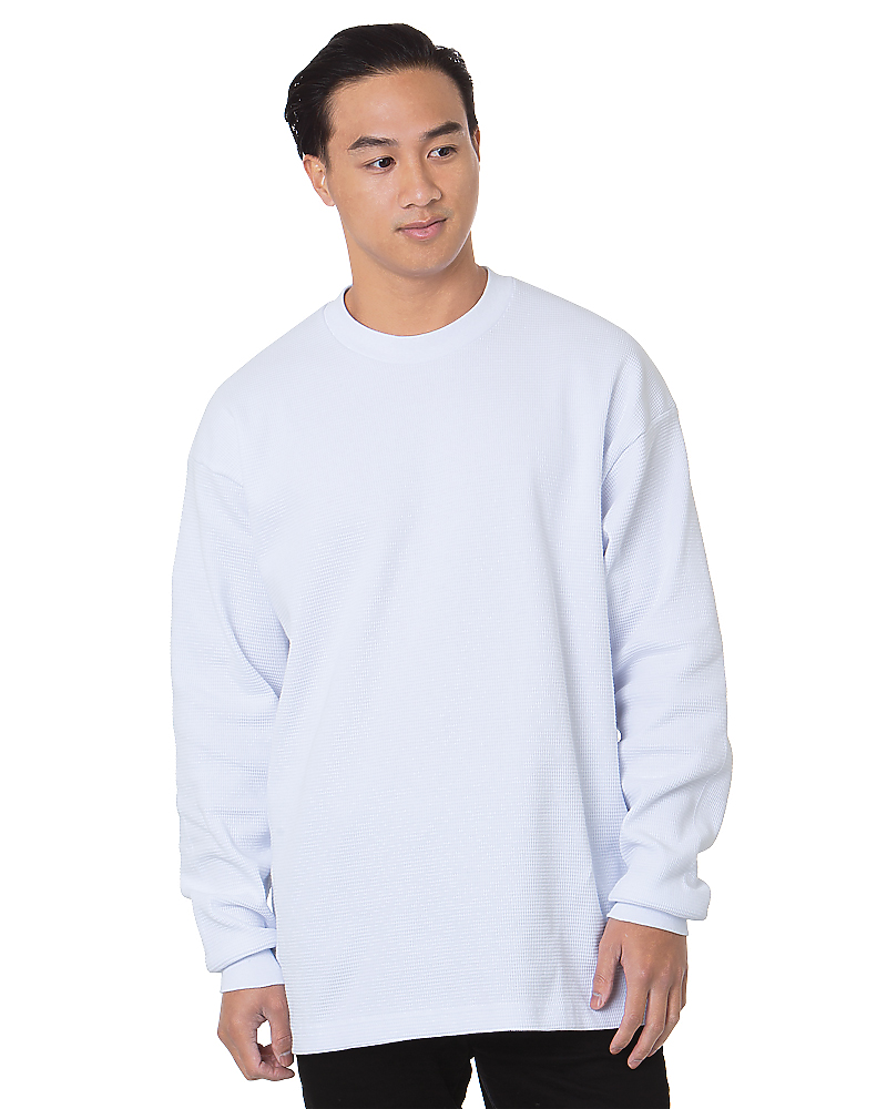 Heavyweight Waffle Knit Thermal, custom hoodie or sweatshirt with logo imprint 2