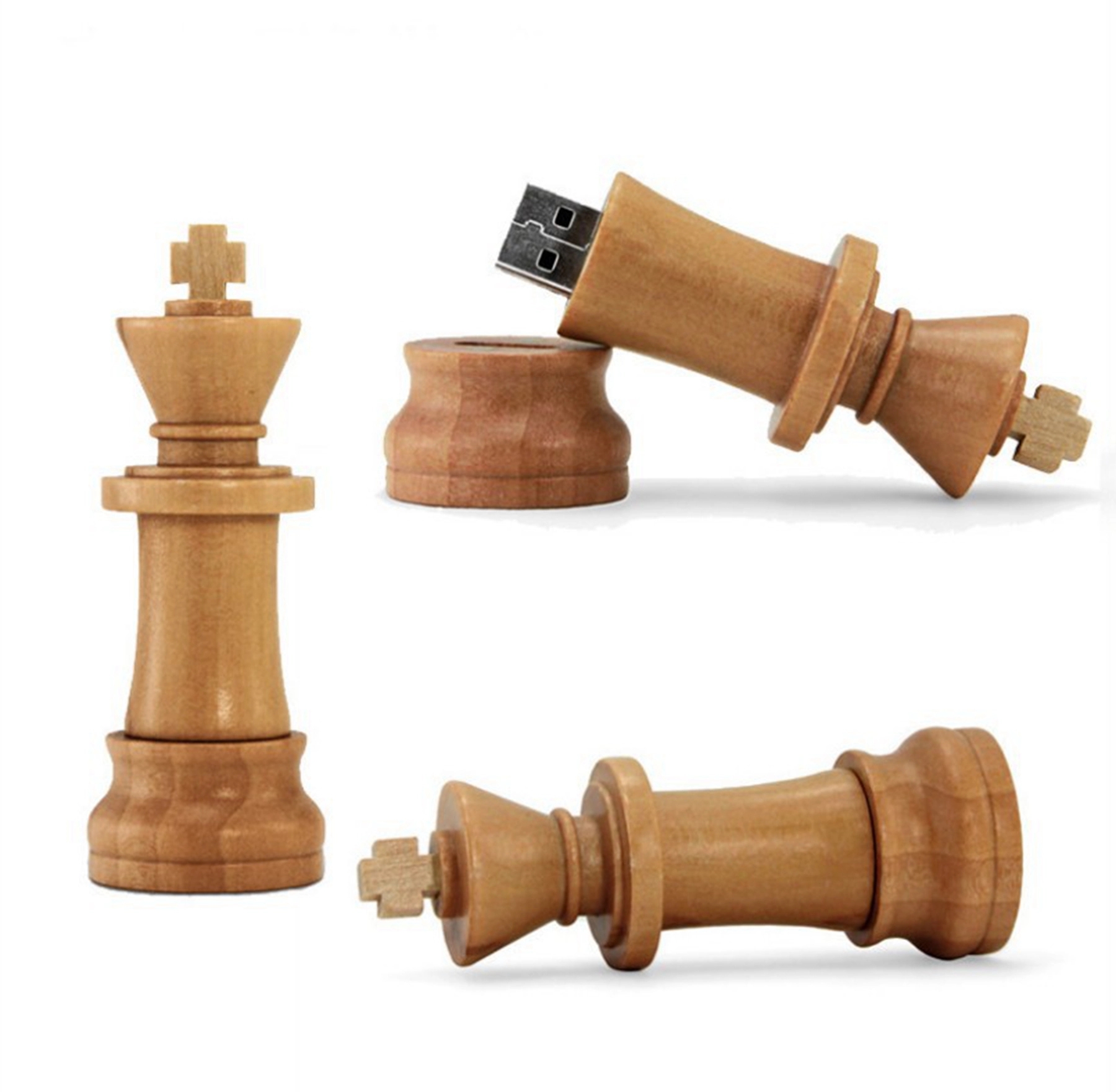 Wooden Chess USB 2.0 Flash Drive 4