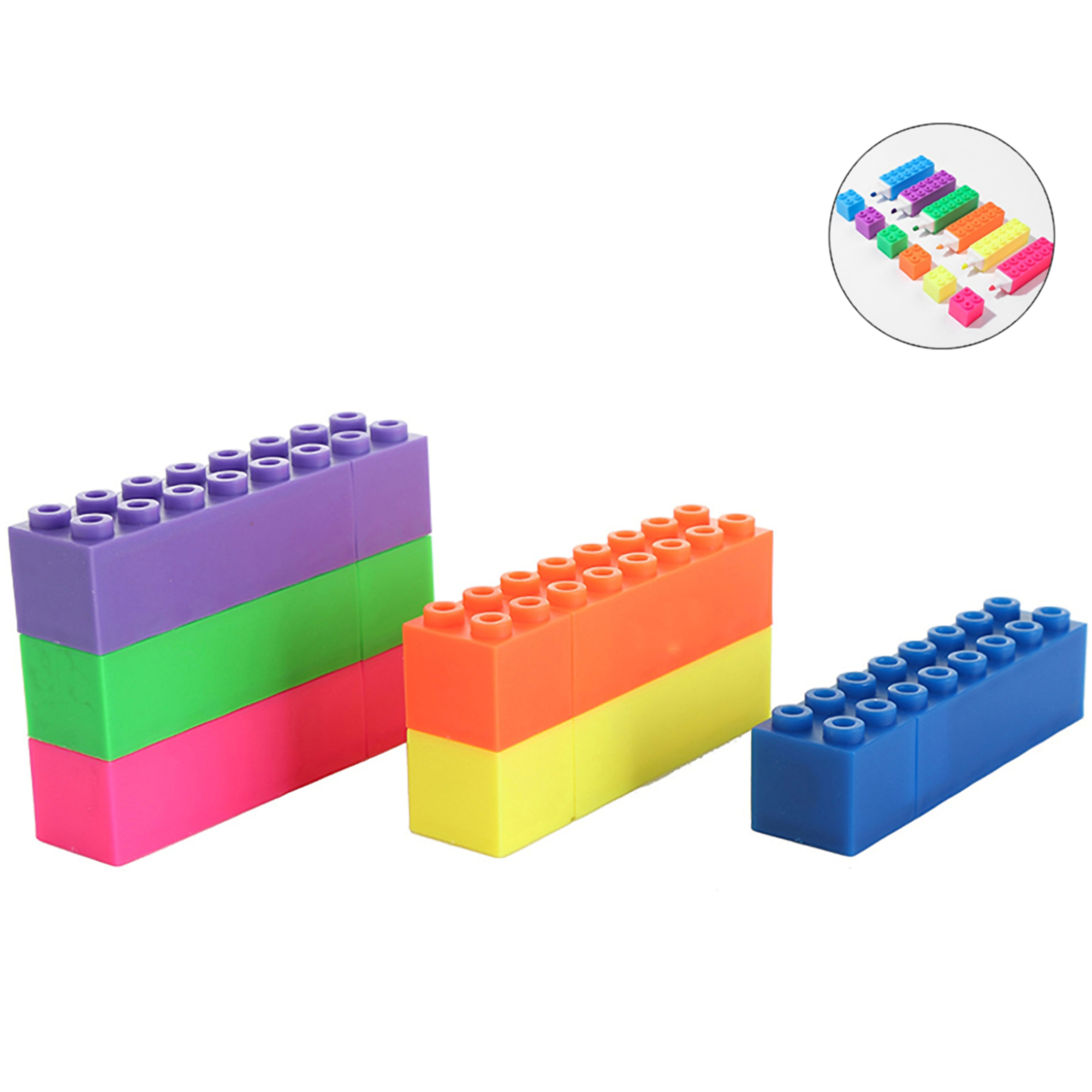 Block Shaped Highlighter Marker