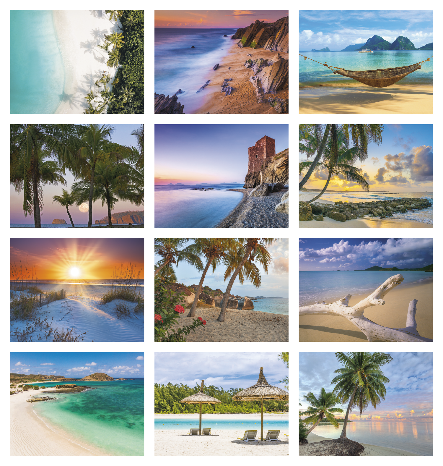 Good Value™ Beach Paradise - Spiral Calendar 58