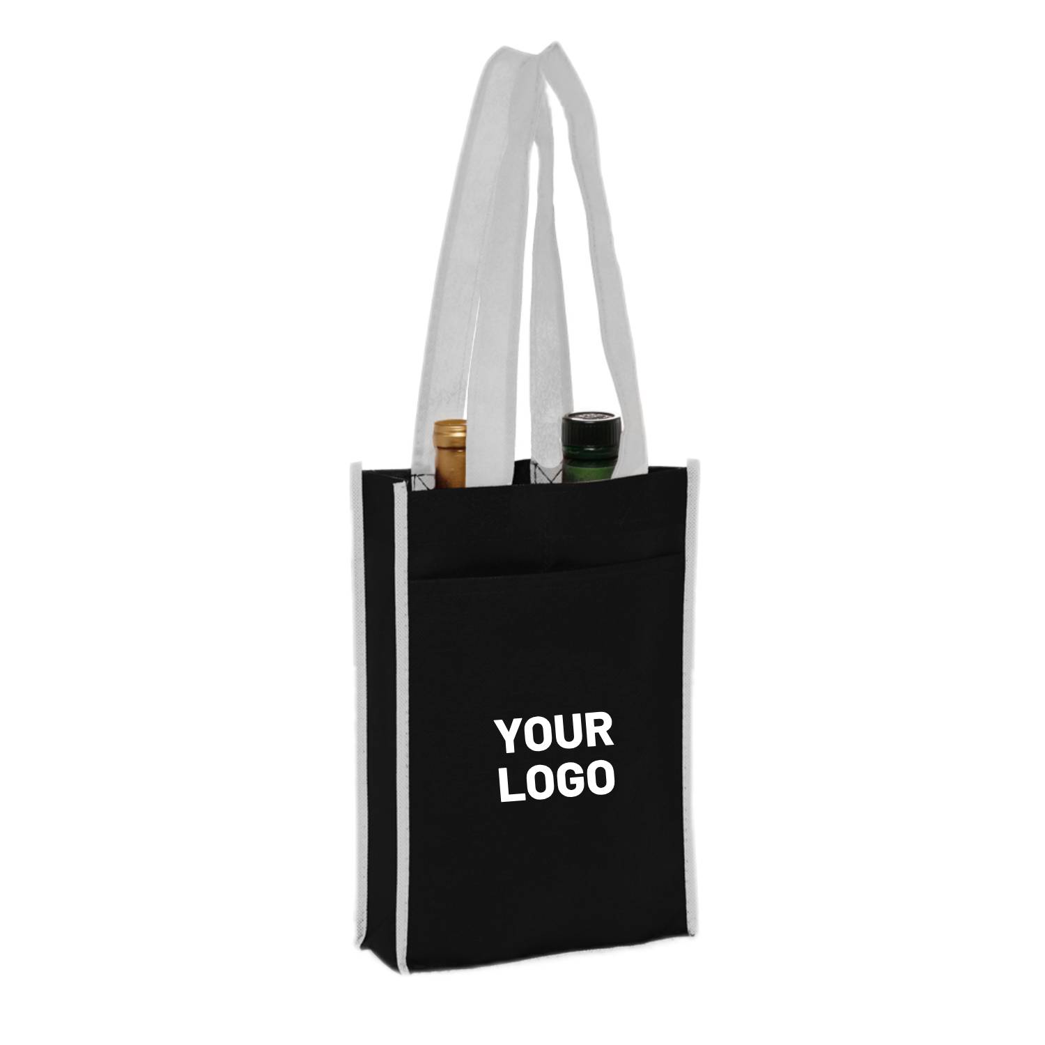 Non Woven Two Bottle Tote Wine Bag 5