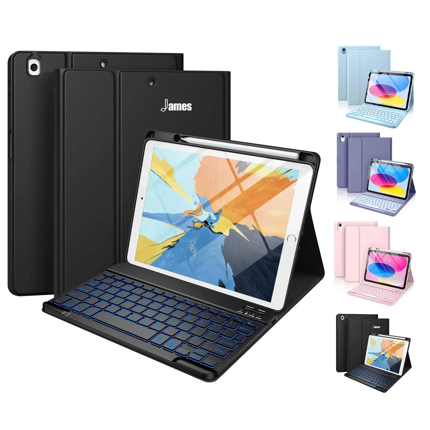 iPad Air 10.2-10.9/11 inch Pro wireless keyboard case 3