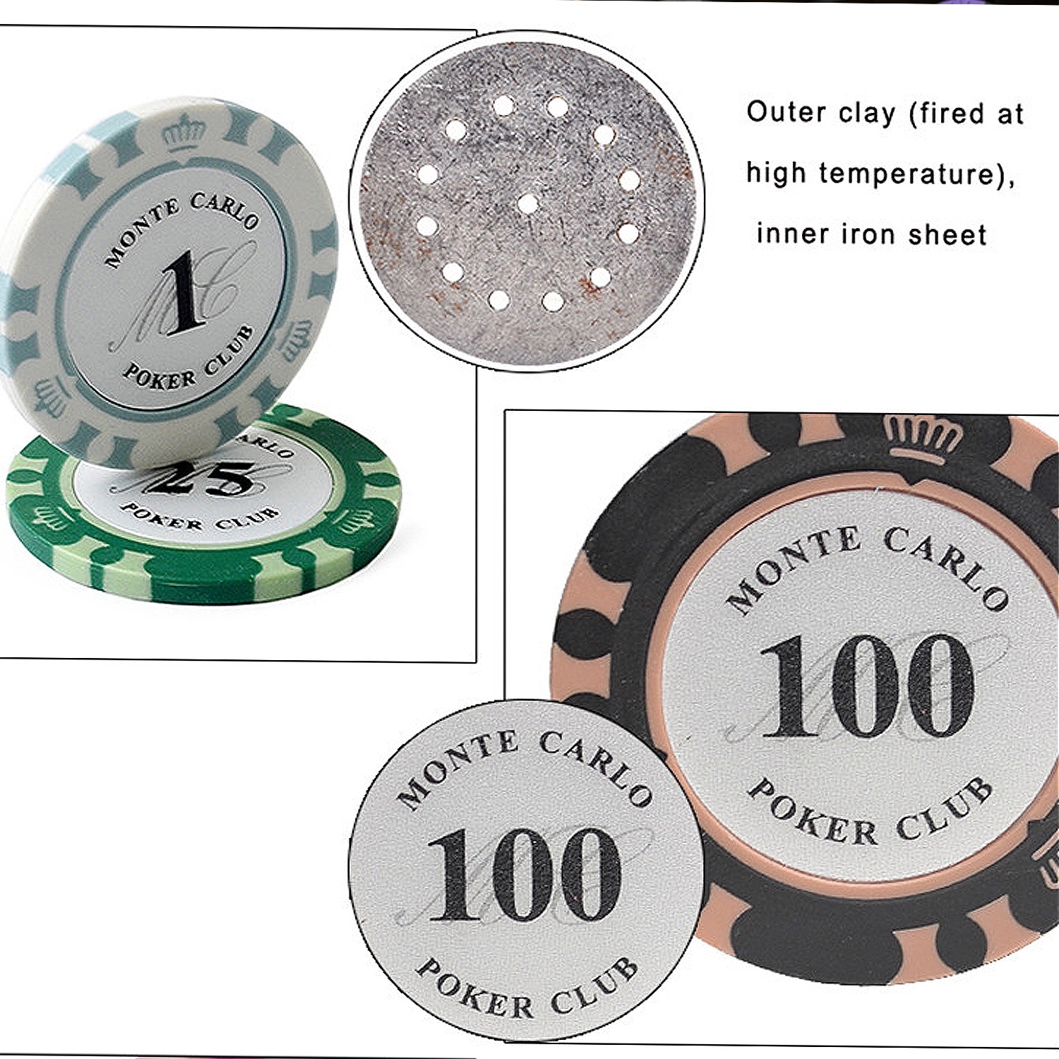 Round Plastic Poker Chips 5