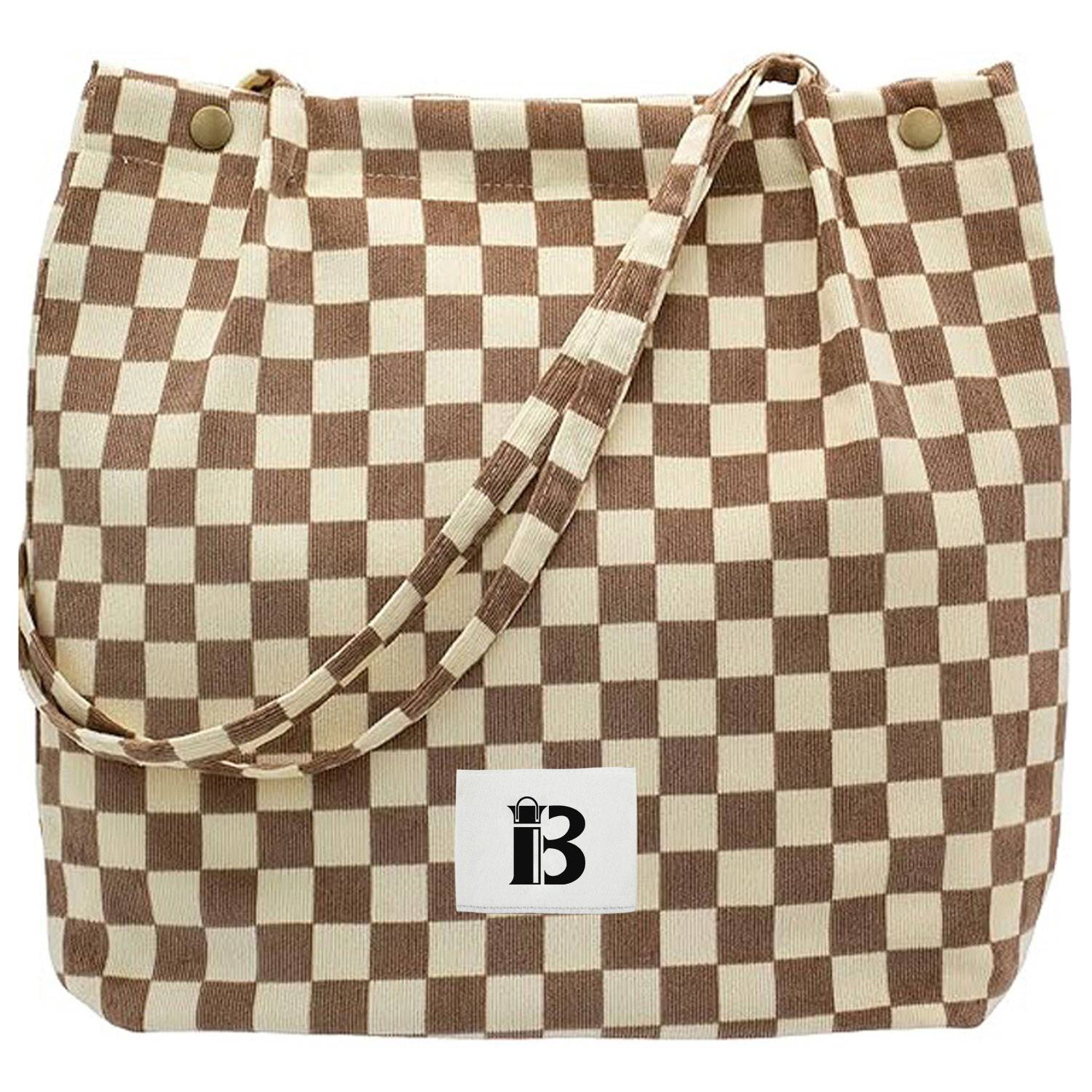Women's Reusable Corduroy Tote Bags for Travel Shopping