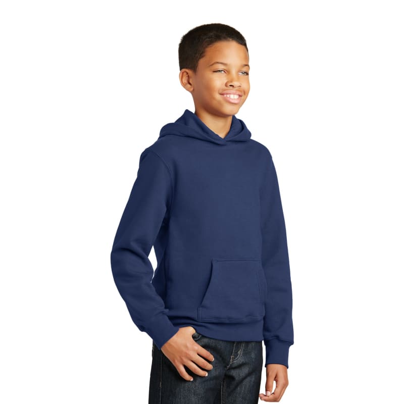 Port & Company Youth Fan Favorite Fleece Pullover Hooded Sweatshirt. 13