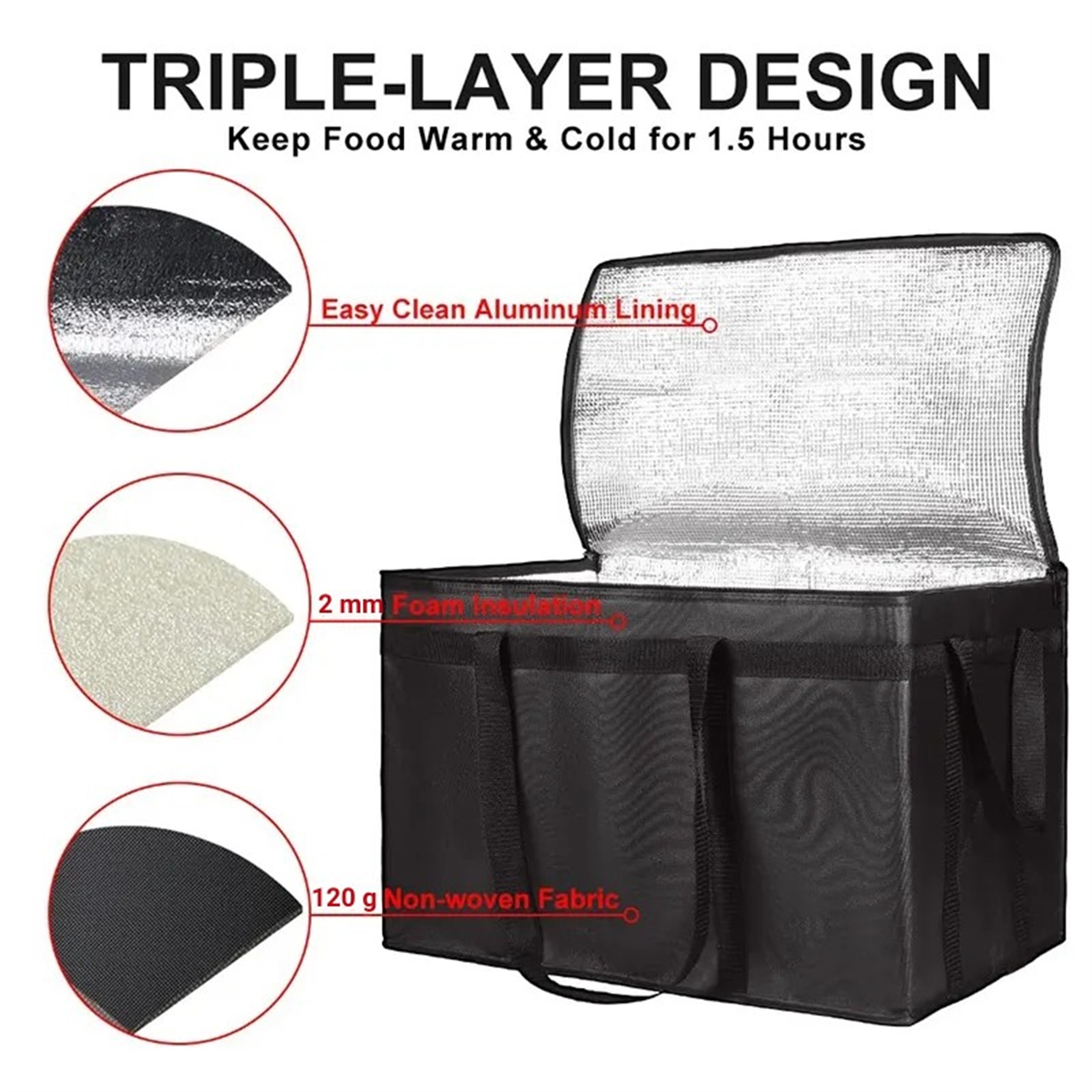 Large Capacity Insulated Cooler Bag 11