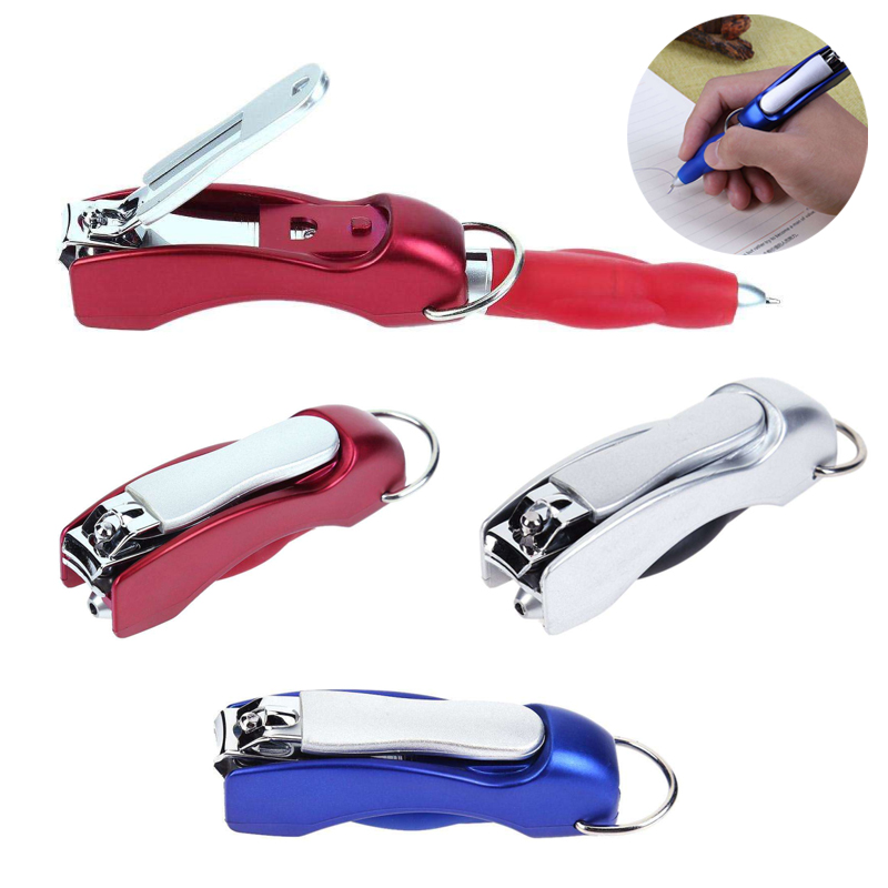 Multifunction Folding Nail Clippers Ballpoint Pen 2