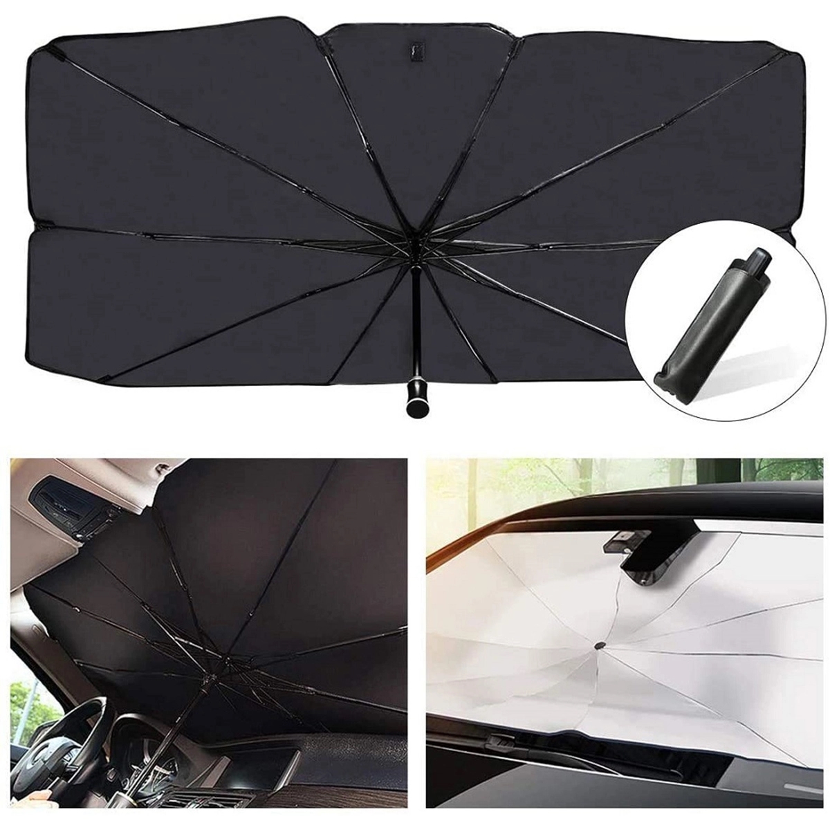 Windshield Sun Shade Cover Uv Block Umbrella 4