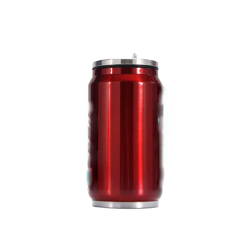 Can Shape Stainless Steel Insulated Water Bottle w/ Straws---10 oz 4