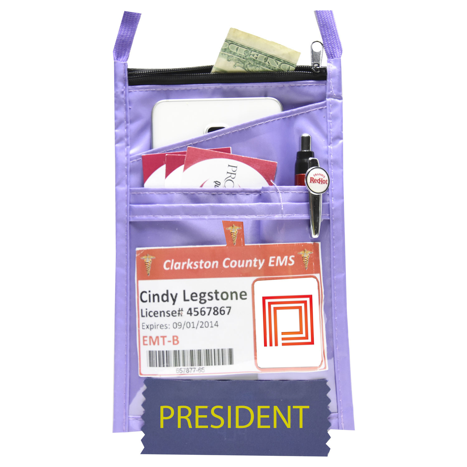 POLYESTER LARGE TRADE SHOW WALLET 8