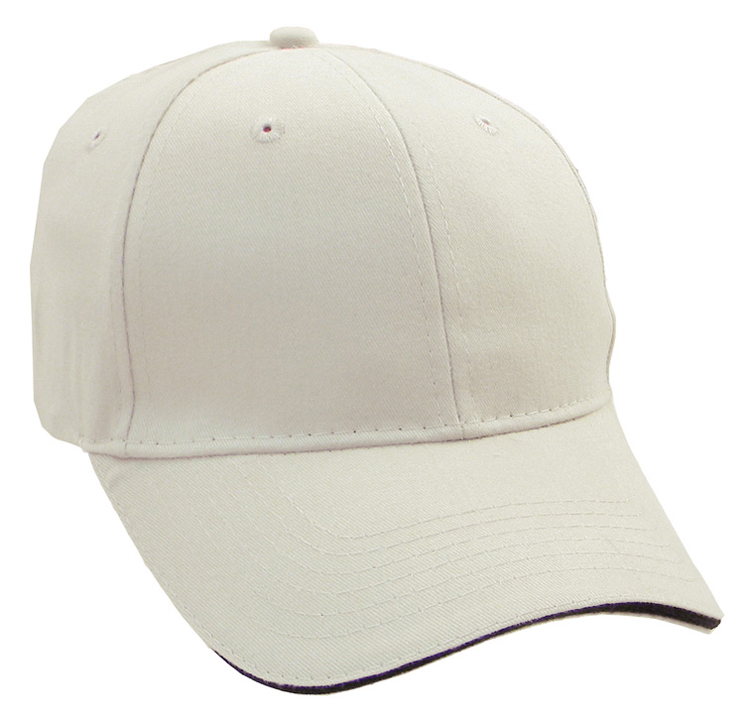 Brushed Cotton Twill Cap w/Sandwich Bill 38
