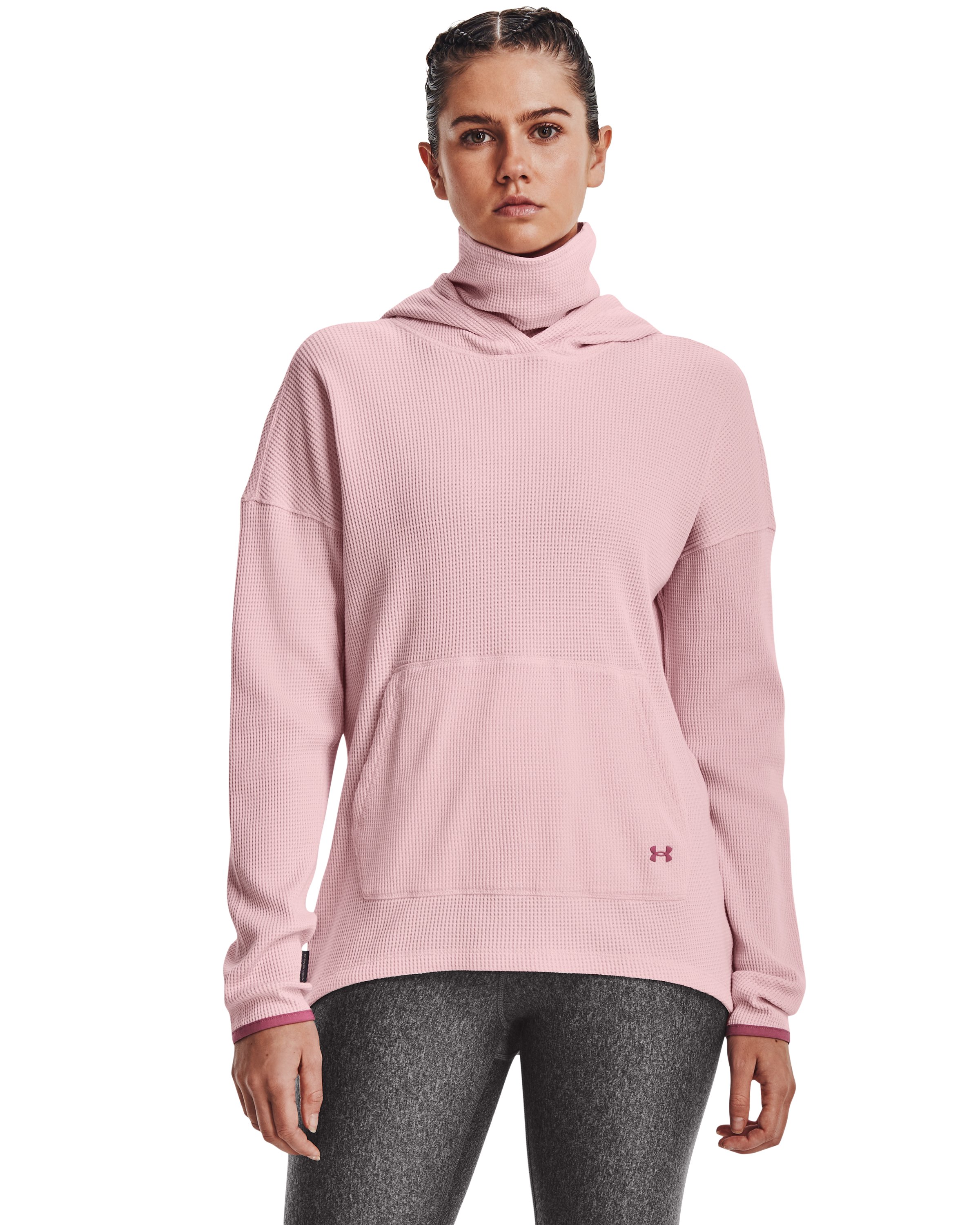 Women's UA Waffle Funnel Hoodie  6