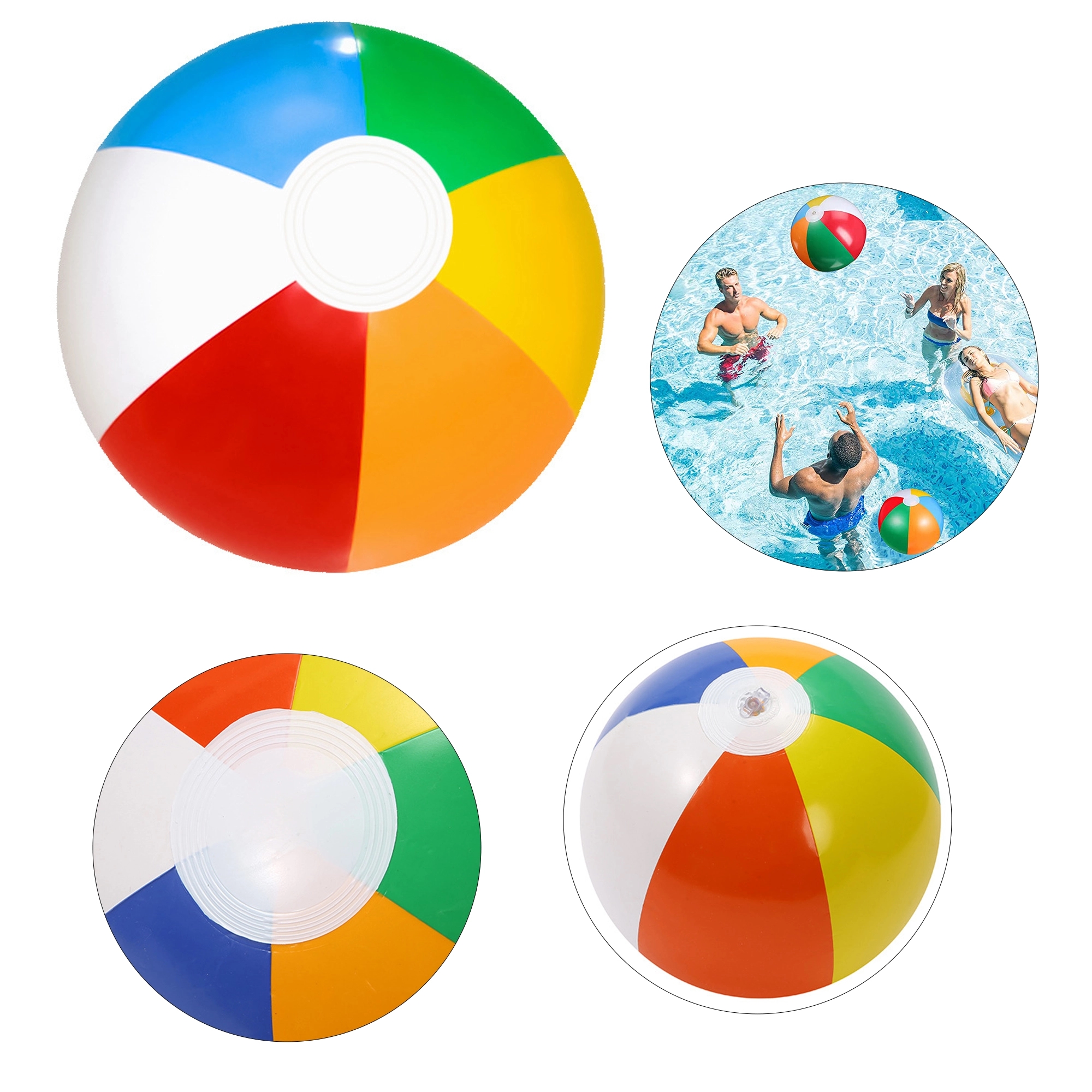 12' Rainbow Beach Balls 2