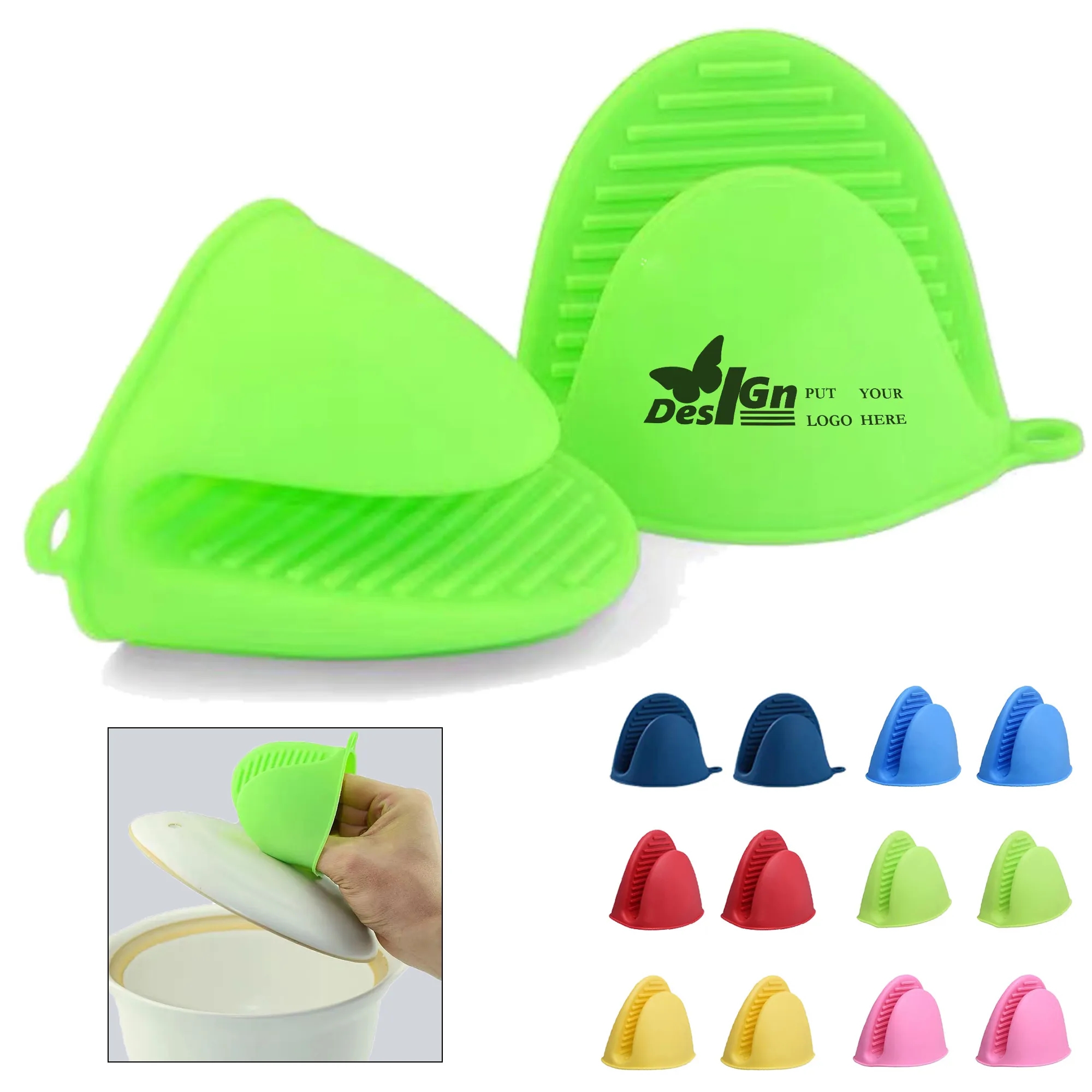 Heat Resistant Silicone Oven Mitts 8