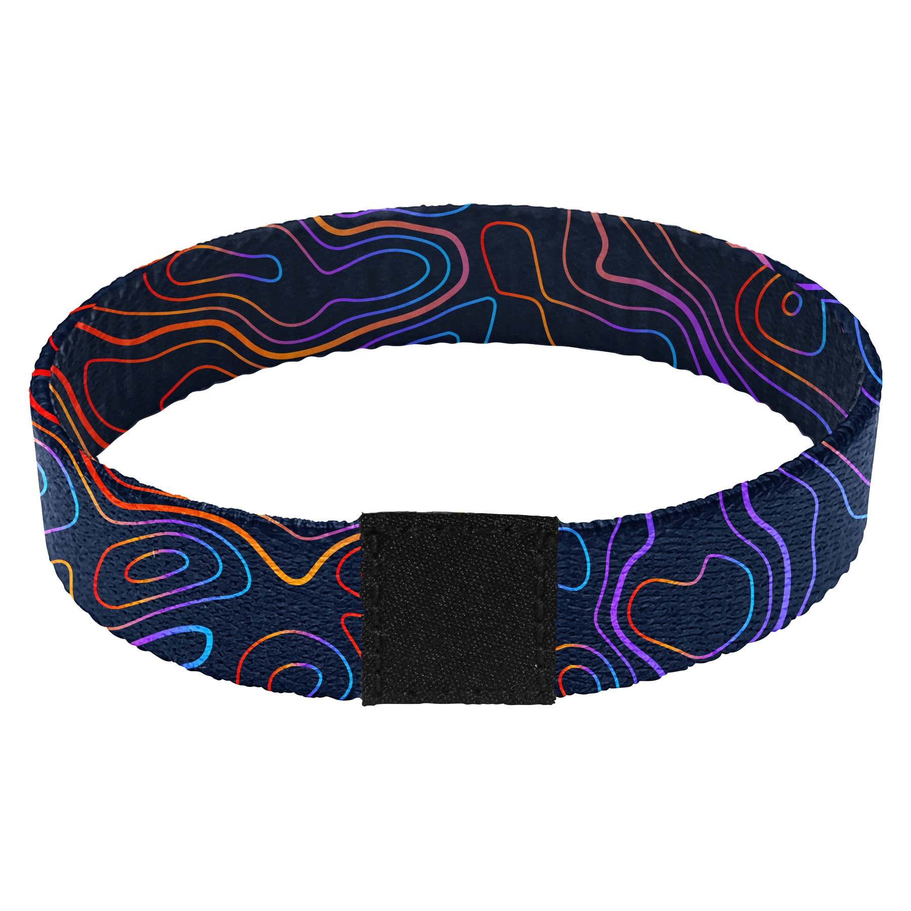 5/8'' Sublimation Elastic Polyester Wristband With Woven Label 17