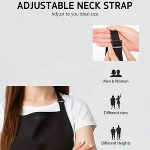 Canvas Adjustable Work Apron with Large Pockets 9