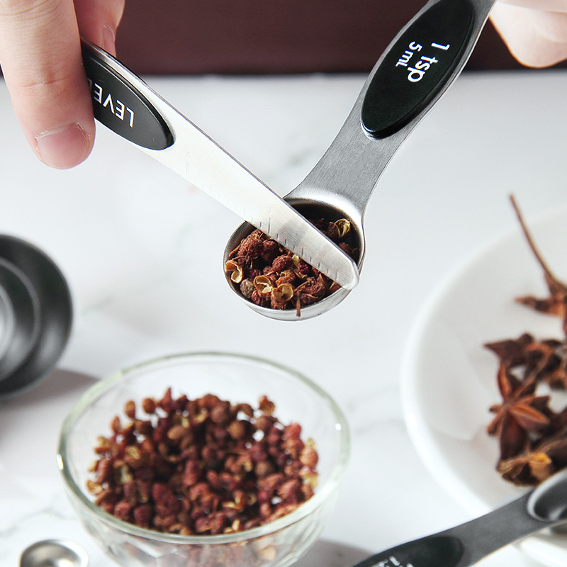 Stainless Steel Magnetic Measuring Spoons Set 5