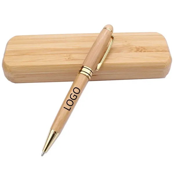 Luxury Gift Bamboo Ballpoint Pen Sets 5