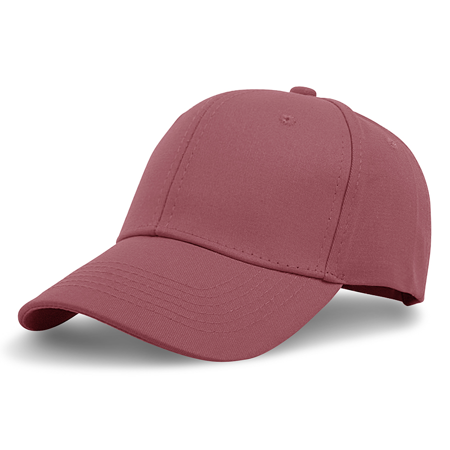 Stock Solid Color Cotton 6-Panel Baseball Cap w/ Metal Tuck 35