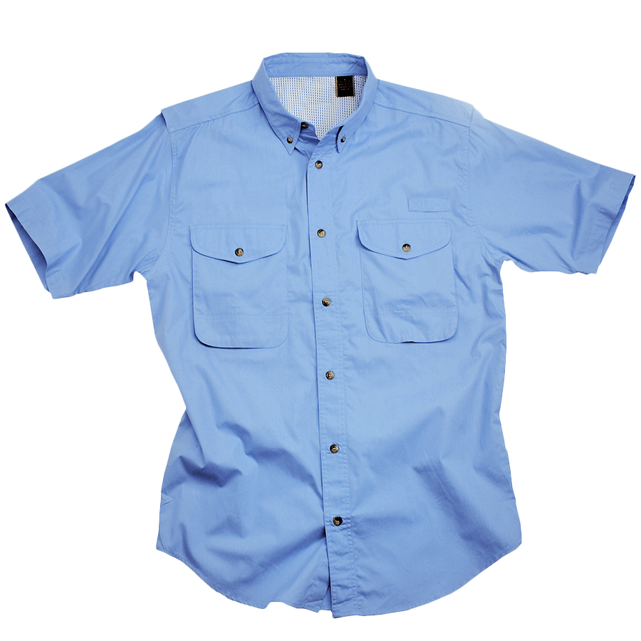 Cotton Poplin Fishing Shirt - Short Sleeve 6